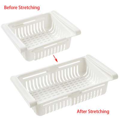 Ledusskapis Uzglabāšanas kaste Ledusskapis Plastmasas Organizators Ievelkams Atvilktne Konteiners Plaukts Augļi Olas Pārtikas paplātes Virtuves piederumi