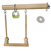 Putnu šūpoles rotaļlietas papagailis koka asara statīvs rotaļu statīvs ar košļājamām krellēm būris miega statīvs rotaļlietas