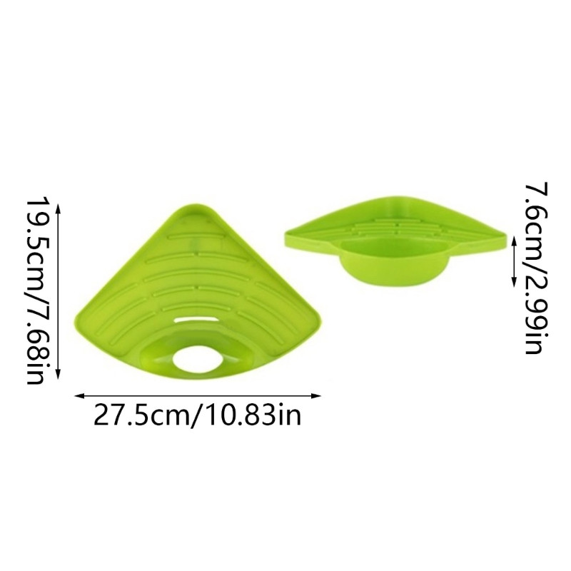 Izlietnes notekas plaukts Ziepju lupatu trauku turētājs virtuves izlietnes stūra uzglabāšanas grozs