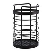 Metāla stiepļu trauku turētājs Galda piederumu drenāžas tvertne virtuves galda virsma galda piederumi apaļa uzglabāšanas caurule karote dakšu organizators plaukti