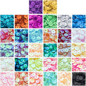 2mm 3mm 4mm Paiete vrac rotunde din PVC Paiete DIY Paiete Artizanat pentru cusut haine Accesorii Decorare Lentejuelas