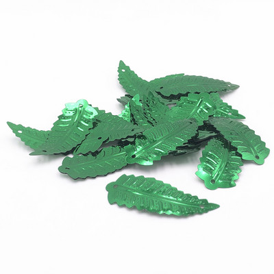 50gab./soma 16x48mm lielas lapas formas vizuļi ar 1 caurumu un PVC paletes DIY kāzu šūšanas drānas apģērbi Lentejuelas aksesuāri