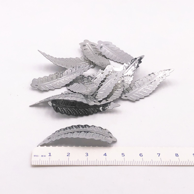 50gab./soma 16x48mm lielas lapas formas vizuļi ar 1 caurumu un PVC paletes DIY kāzu šūšanas drānas apģērbi Lentejuelas aksesuāri