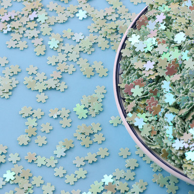 20g 5 mm ķiršu ziedu vaļīgi vizuļi rokdarbiem Sakuras Paillettes Glitter Confetti DIY Nail Arts Manikīra Dekorācijas piederumi