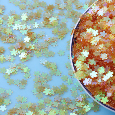 20g 5 mm ķiršu ziedu vaļīgi vizuļi rokdarbiem Sakuras Paillettes Glitter Confetti DIY Nail Arts Manikīra Dekorācijas piederumi