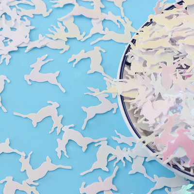 10g/partija Karikatūra Princess Fairy Brieža Paillettes Brīvi vizuļi amatniecībai Izgatavojiet DIY kāzu dekorācijas ar spīdīgu nagu mākslas konfeti