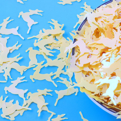 10g/partija Karikatūra Princess Fairy Brieža Paillettes Brīvi vizuļi amatniecībai Izgatavojiet DIY kāzu dekorācijas ar spīdīgu nagu mākslas konfeti