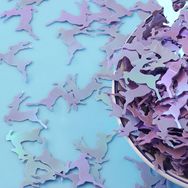 10g/partija Karikatūra Princess Fairy Brieža Paillettes Brīvi vizuļi amatniecībai Izgatavojiet DIY kāzu dekorācijas ar spīdīgu nagu mākslas konfeti