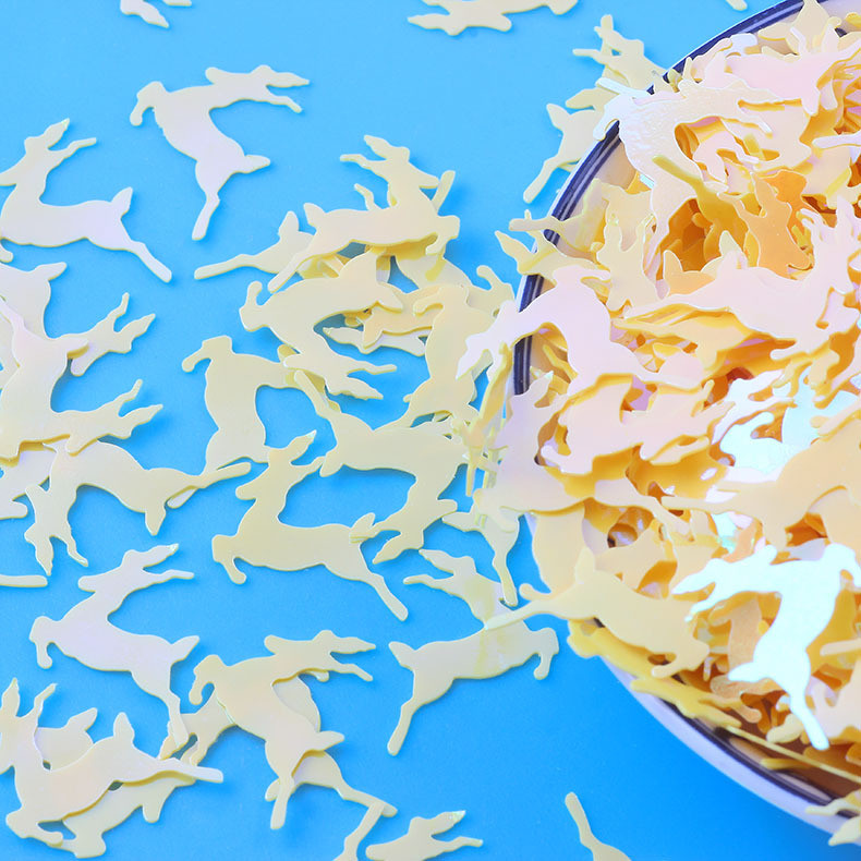 10g/partija Karikatūra Princess Fairy Brieža Paillettes Brīvi vizuļi amatniecībai Izgatavojiet DIY kāzu dekorācijas ar spīdīgu nagu mākslas konfeti