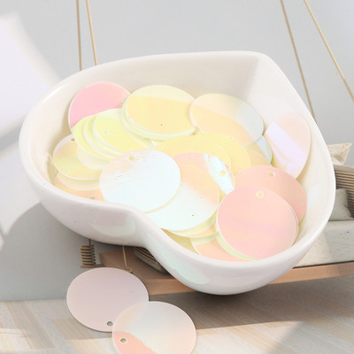 28 krāsas 90gab 20mm plakana apaļa PVC brīvi fliteri Pailletes šūšana kāzu amatniecība ballīšu dekorēšanai Auduma apavu šūšanas piegādātāji