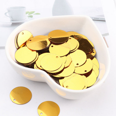 28 krāsas 90gab 20mm plakana apaļa PVC brīvi fliteri Pailletes šūšana kāzu amatniecība ballīšu dekorēšanai Auduma apavu šūšanas piegādātāji