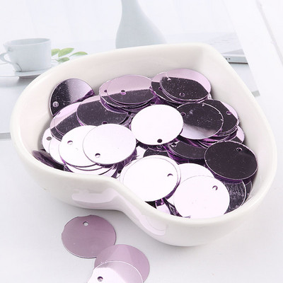 28 krāsas 90gab 20mm plakana apaļa PVC brīvi fliteri Pailletes šūšana kāzu amatniecība ballīšu dekorēšanai Auduma apavu šūšanas piegādātāji