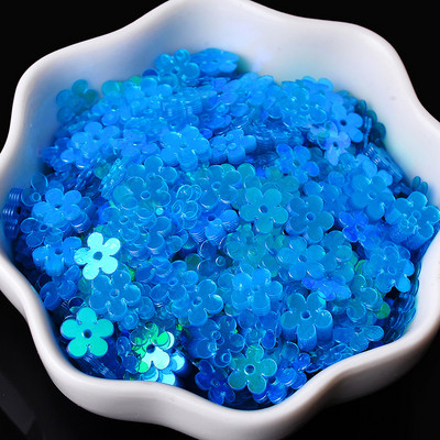 7mm 20g Sequin Plakani plūmju ziedi Sequins Amatniecība Paillette Šūšana Kāzu apģērbi Dekorācijas DIY Rokdarbi Lentejuelas Para Coser