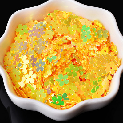 7mm 20g Sequin Plakani plūmju ziedi Sequins Amatniecība Paillette Šūšana Kāzu apģērbi Dekorācijas DIY Rokdarbi Lentejuelas Para Coser