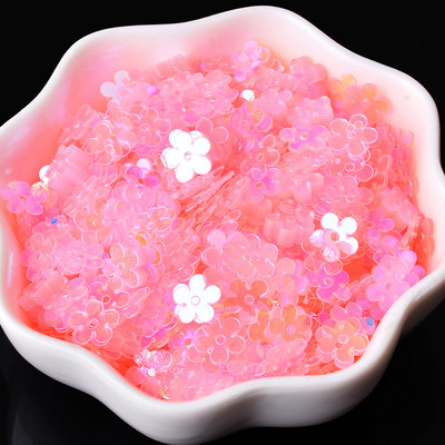 7mm 20g Sequin Plakani plūmju ziedi Sequins Amatniecība Paillette Šūšana Kāzu apģērbi Dekorācijas DIY Rokdarbi Lentejuelas Para Coser