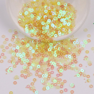 3 mm, 10 g Mini vizulis, plakans, apaļš PVC brīvs rokdarbiem Rotaslietas Izgatavošana Amatniecība Šūšana Apģērbu Dekorācija DIY aksesuārs