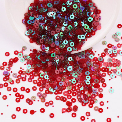 3 mm, 10 g Mini vizulis, plakans, apaļš PVC brīvs rokdarbiem Rotaslietas Izgatavošana Amatniecība Šūšana Apģērbu Dekorācija DIY aksesuārs