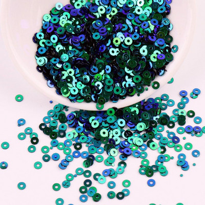 3 mm, 10 g Mini vizulis, plakans, apaļš PVC brīvs rokdarbiem Rotaslietas Izgatavošana Amatniecība Šūšana Apģērbu Dekorācija DIY aksesuārs