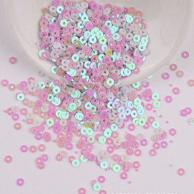 3 mm, 10 g Mini vizulis, plakans, apaļš PVC brīvs rokdarbiem Rotaslietas Izgatavošana Amatniecība Šūšana Apģērbu Dekorācija DIY aksesuārs