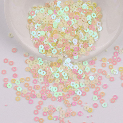 3 mm, 10 g Mini vizulis, plakans, apaļš PVC brīvs rokdarbiem Rotaslietas Izgatavošana Amatniecība Šūšana Apģērbu Dekorācija DIY aksesuārs