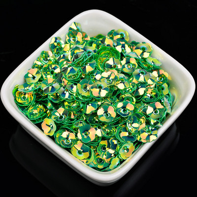 1000Gb 6mm plūmju ziedu vizulis PVC caurumu vizulis rokdarbiem Pailletes kāzu šūšana rokdarbu dekors DIY Lentejuela aksesuāri