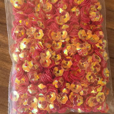 1000Gb 6mm plūmju ziedu vizulis PVC caurumu vizulis rokdarbiem Pailletes kāzu šūšana rokdarbu dekors DIY Lentejuela aksesuāri