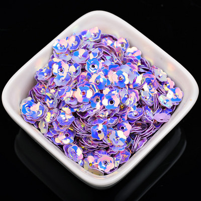 1000Gb 6mm plūmju ziedu vizulis PVC caurumu vizulis rokdarbiem Pailletes kāzu šūšana rokdarbu dekors DIY Lentejuela aksesuāri