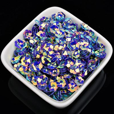 1000Gb 6mm plūmju ziedu vizulis PVC caurumu vizulis rokdarbiem Pailletes kāzu šūšana rokdarbu dekors DIY Lentejuela aksesuāri