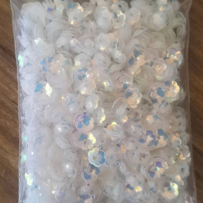 1000Gb 6mm plūmju ziedu vizulis PVC caurumu vizulis rokdarbiem Pailletes kāzu šūšana rokdarbu dekors DIY Lentejuela aksesuāri