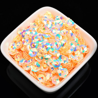 1000Gb 6mm plūmju ziedu vizulis PVC caurumu vizulis rokdarbiem Pailletes kāzu šūšana rokdarbu dekors DIY Lentejuela aksesuāri