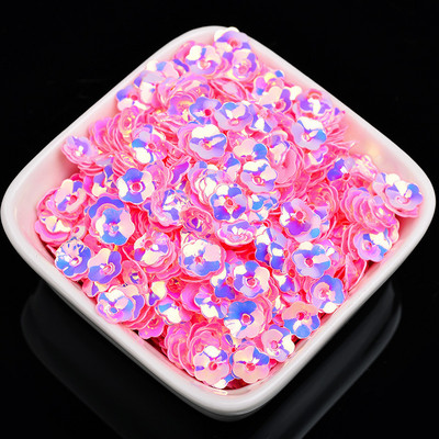 1000Gb 6mm plūmju ziedu vizulis PVC caurumu vizulis rokdarbiem Pailletes kāzu šūšana rokdarbu dekors DIY Lentejuela aksesuāri
