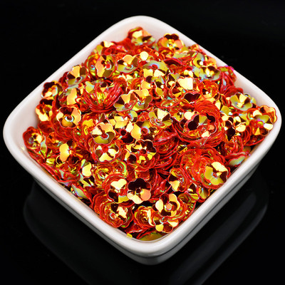 1000Gb 6mm plūmju ziedu vizulis PVC caurumu vizulis rokdarbiem Pailletes kāzu šūšana rokdarbu dekors DIY Lentejuela aksesuāri