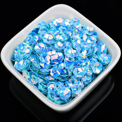 1000Gb 6mm plūmju ziedu vizulis PVC caurumu vizulis rokdarbiem Pailletes kāzu šūšana rokdarbu dekors DIY Lentejuela aksesuāri