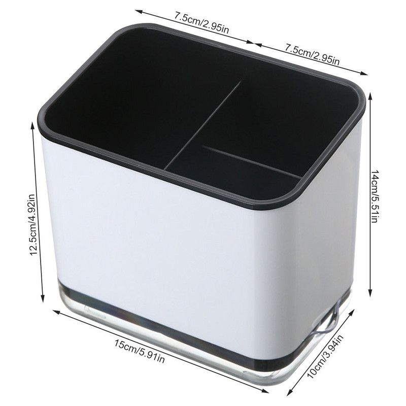 Irbulīša karotes uzglabāšanas turētājs Daudzfunkcionāls plastmasas drenāžas notekas divslāņu galda piederumi nazis dakša notekas statīvi Virtuves instrumenti