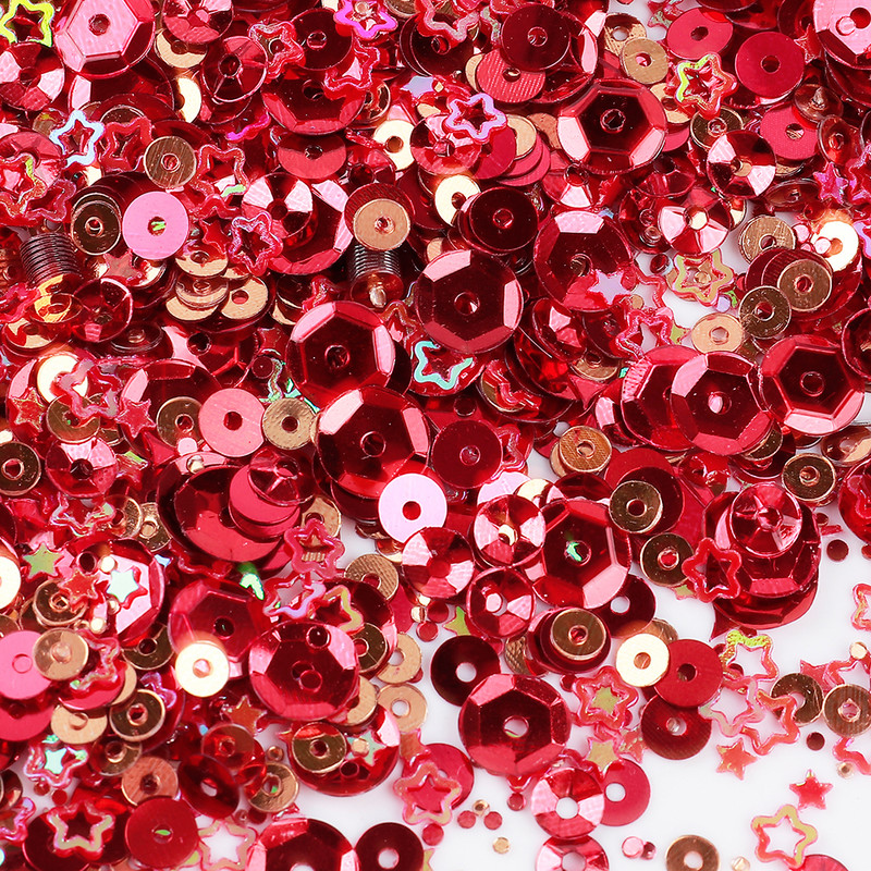 Random Mix PVC plakana vaļīga šūšana sequins Star Paillettes kāzu kleitām amatniecības piederumi Lentejuelas Para Coser D0509