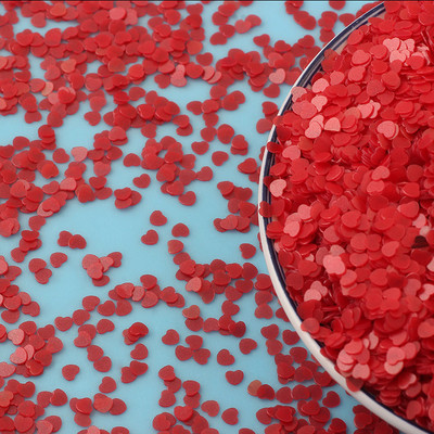 20g Svježe prozirne mat zvijezde Srce Rasuti šljokice Svjetlucave Paillete DIY Nakit za nokte Vjenčane dekoracije Konfeti 3 mm