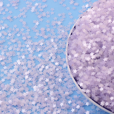 20g Svježe prozirne mat zvijezde Srce Rasuti šljokice Svjetlucave Paillete DIY Nakit za nokte Vjenčane dekoracije Konfeti 3 mm