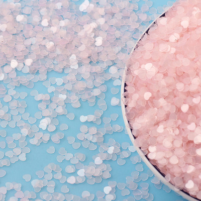 20g Svježe prozirne mat zvijezde Srce Rasuti šljokice Svjetlucave Paillete DIY Nakit za nokte Vjenčane dekoracije Konfeti 3 mm