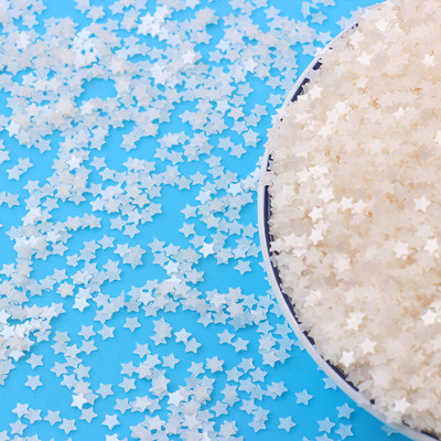 20g Svježe prozirne mat zvijezde Srce Rasuti šljokice Svjetlucave Paillete DIY Nakit za nokte Vjenčane dekoracije Konfeti 3 mm