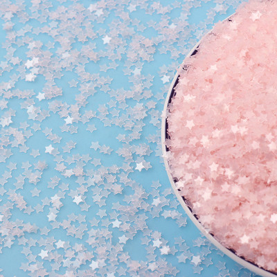 20g Svježe prozirne mat zvijezde Srce Rasuti šljokice Svjetlucave Paillete DIY Nakit za nokte Vjenčane dekoracije Konfeti 3 mm