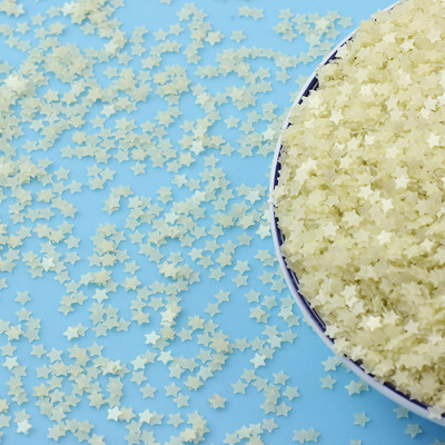 20g Svježe prozirne mat zvijezde Srce Rasuti šljokice Svjetlucave Paillete DIY Nakit za nokte Vjenčane dekoracije Konfeti 3 mm