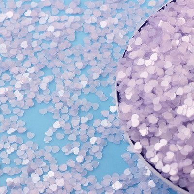 20g Svježe prozirne mat zvijezde Srce Rasuti šljokice Svjetlucave Paillete DIY Nakit za nokte Vjenčane dekoracije Konfeti 3 mm