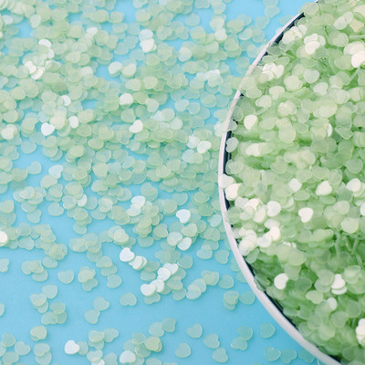 20g Svježe prozirne mat zvijezde Srce Rasuti šljokice Svjetlucave Paillete DIY Nakit za nokte Vjenčane dekoracije Konfeti 3 mm