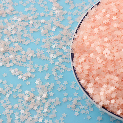 20g Svježe prozirne mat zvijezde Srce Rasuti šljokice Svjetlucave Paillete DIY Nakit za nokte Vjenčane dekoracije Konfeti 3 mm