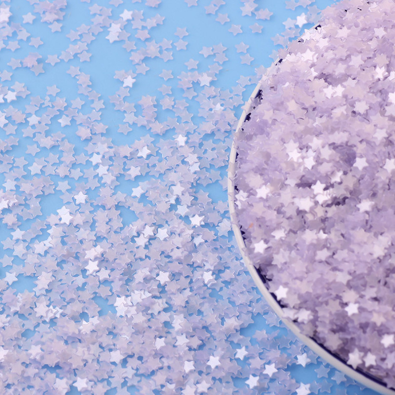 20g Fresh Caurspīdīgs Matēts Zvaigzne Sirds Brīvi Sequins Glitters Paillettes DIY Nail Amatniecība Rotaslietas Kāzu Dekorācijas Konfeti 3mm