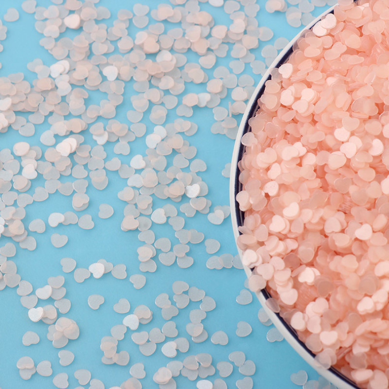 20g Fresh Caurspīdīgs Matēts Zvaigzne Sirds Brīvi Sequins Glitters Paillettes DIY Nail Amatniecība Rotaslietas Kāzu Dekorācijas Konfeti 3mm