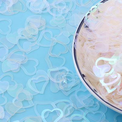 20g/partija 13x14mm sirds formas PVC vaļīgi vizuļi Glitter Pailletes nagu mākslas manikīram šūšanas kāzu dekorācijas konfeti DIY