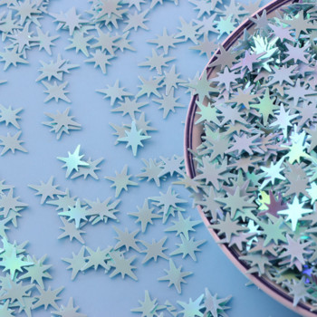 20g Οκτάγωνες Παγιέτες νυχιών με αστέρι Πολύχρωμες νιφάδες αστραφτερής λάμψης για διακοσμήσεις νυχιών κοσμήματα κατασκευή ντεκόρ γάμου Κομφετί