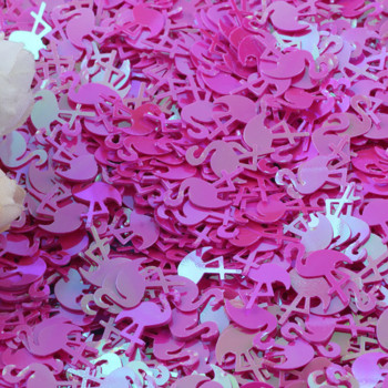 20g 15mm Flamingo Glitter Sequins for Crafts DIY Ράψιμο Πιλέτες Νύχια Τέχνες Μανικιούρ Παγιέτα Γάμου Χριστουγεννιάτικη διακόσμηση Κομφετί