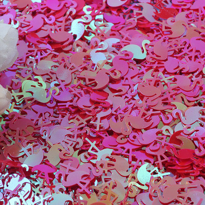 20g 15mm Flamingo Glitter Sequins amatniecībai DIY Šūšanas Pailletes Nails Arts Manikīrs Sequin Kāzu Ziemassvētku dekors Konfeti